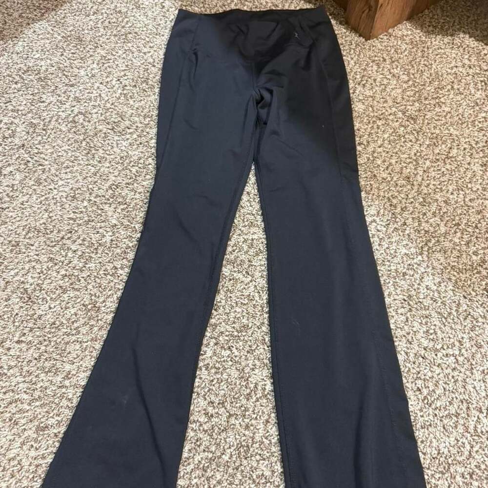 Danskin Flare Leggings Size M Black Activewear Style 2254